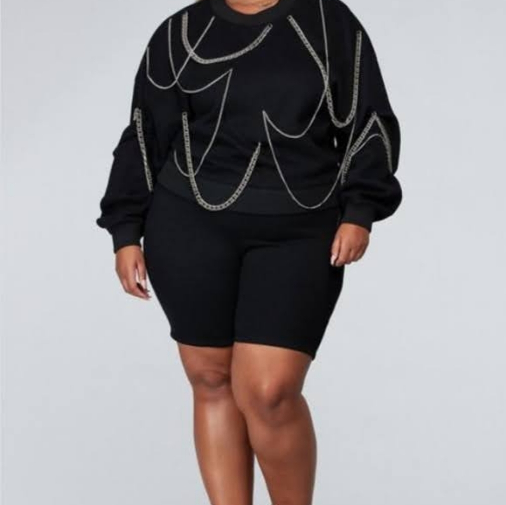 CHAINED SWEATER SET